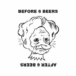 avant 6 bieres / apres 6 bierre