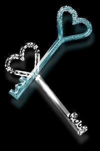 La clef bleu signifie l'amour et le clef blanche l'amitier